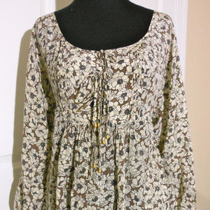 ANTHROPOLOGIE NWOT Loves Me Knot Silk Tunic Top 2